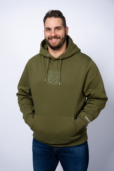 Script Hoodie Olive