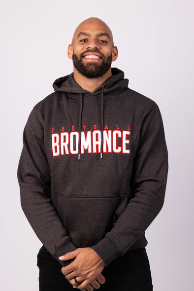 Main Logo Hoodie Charcoal/Rot