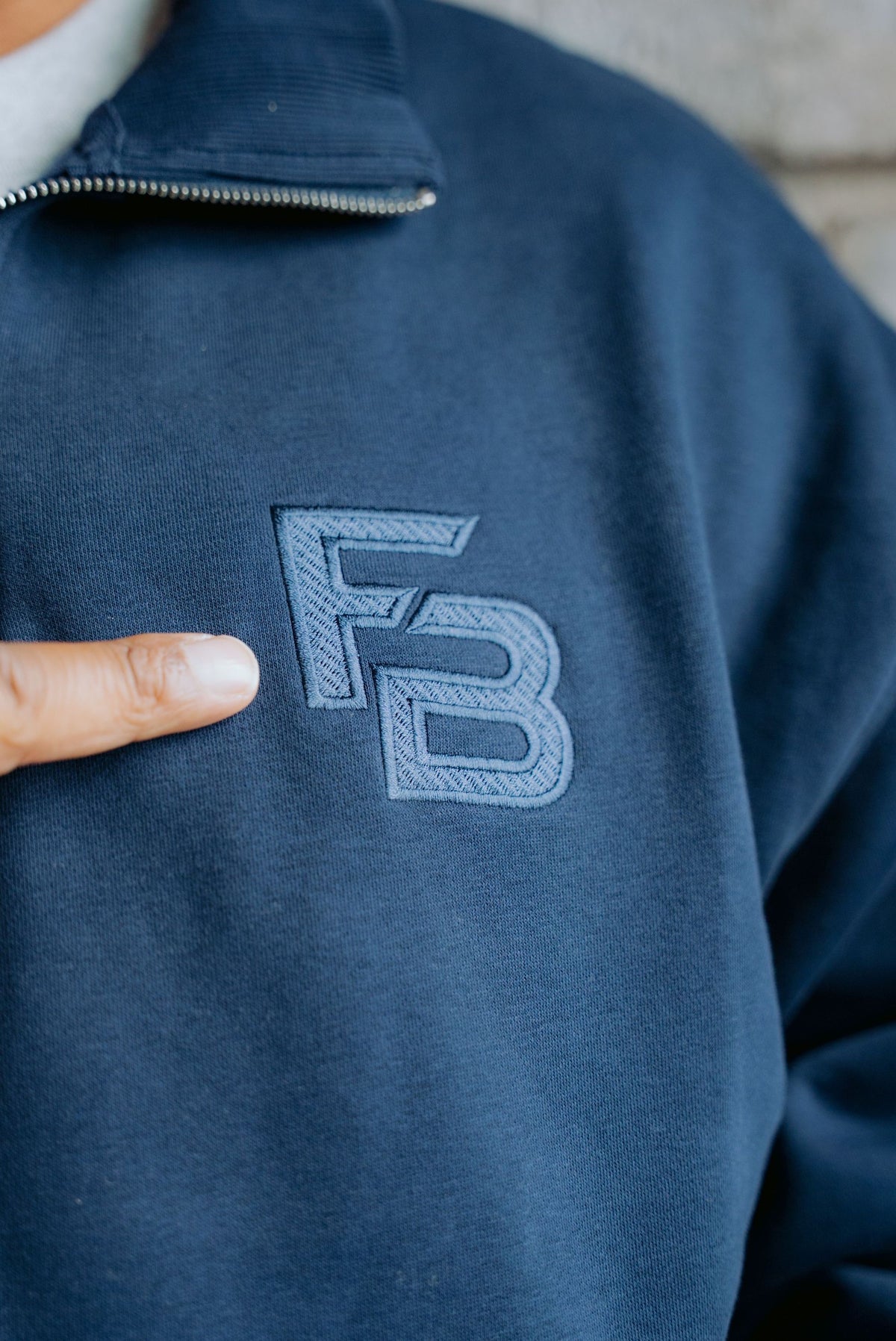 FB 1/4 Zip Navy