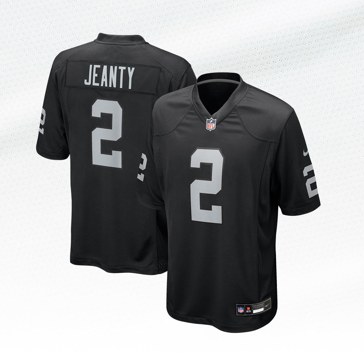 Ashton Jeanty #2 Las Vegas Raiders Nike Game Home NFL Trikot