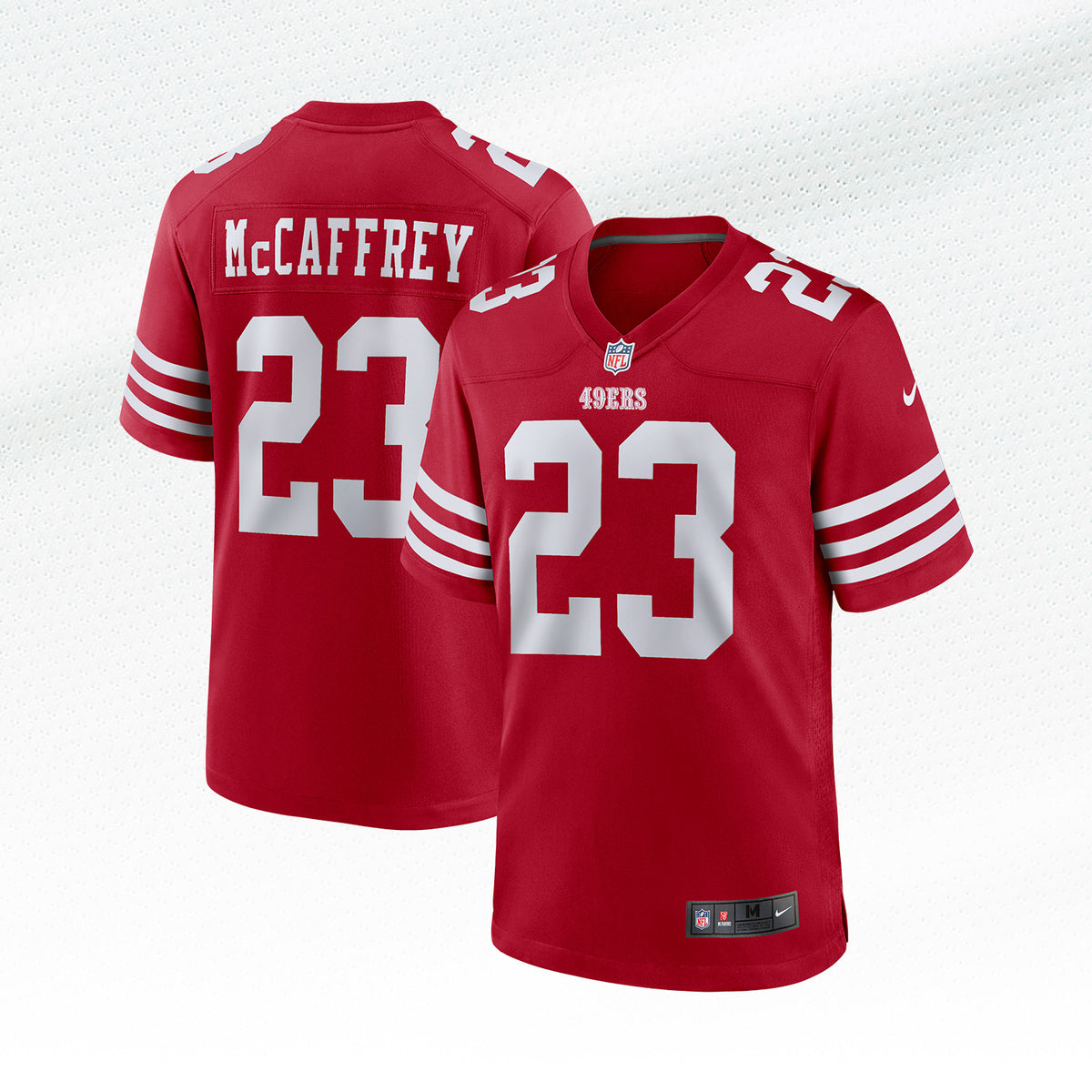 Christian McCaffrey #23 San Francisco 49ers Nike Game Home NFL Trikot