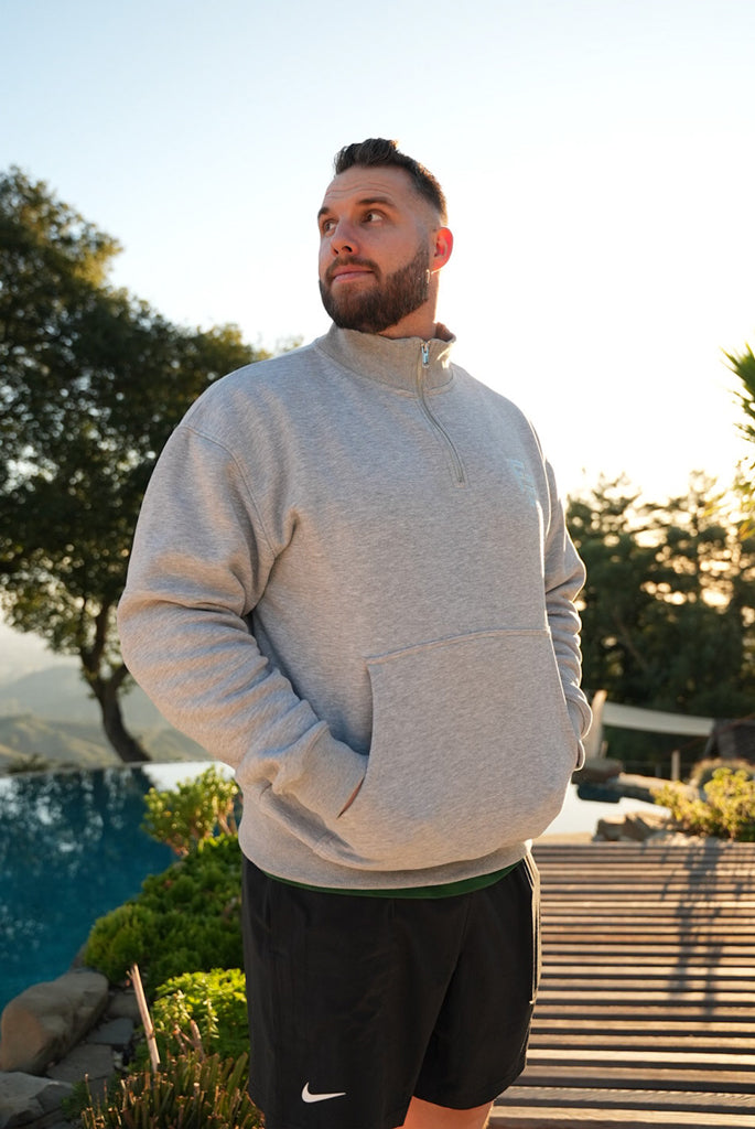 FB 1/4 Zip grau