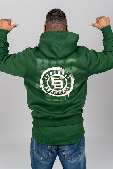 Stamped Hoodie grün