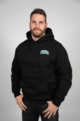 HD-Print Hoodie Schwarz