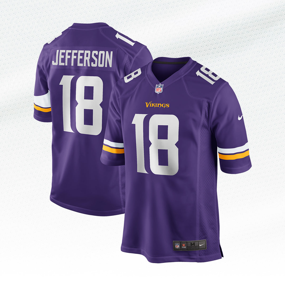 Justin Jefferson #18 Minnesota Vikings Nike Game Home NFL Trikot