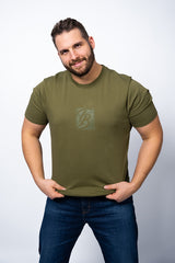 Script T-Shirt Olive
