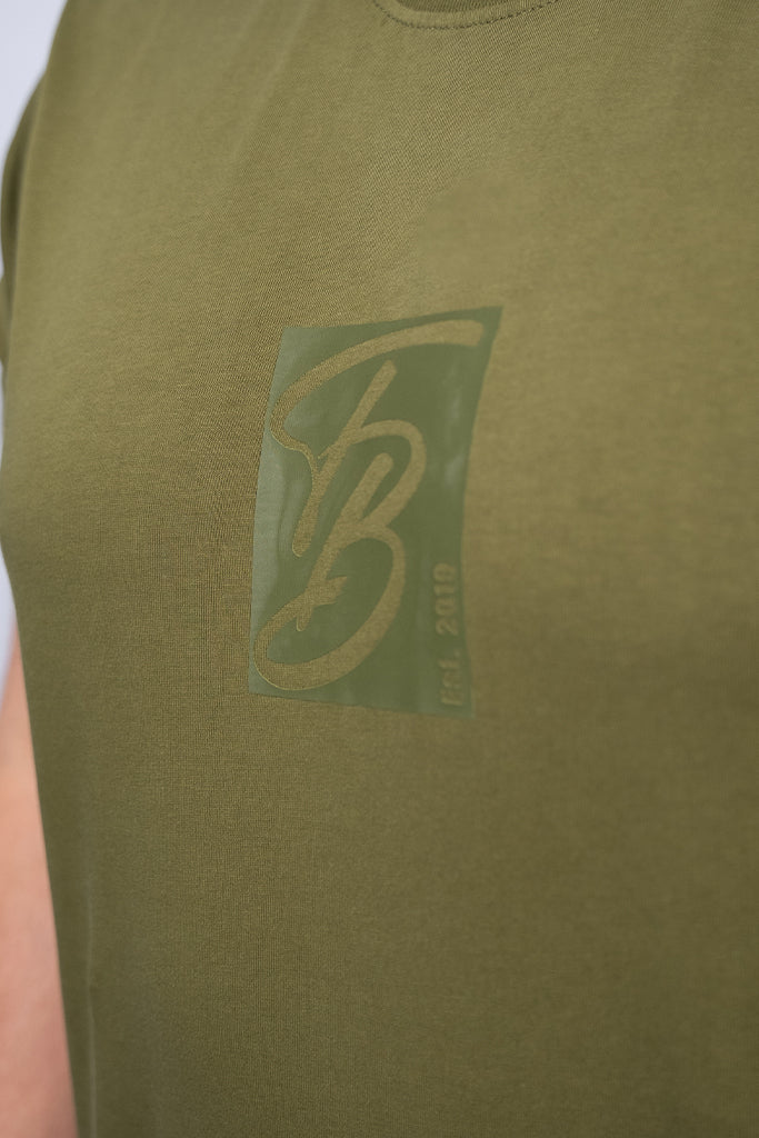 Script T-Shirt Olive