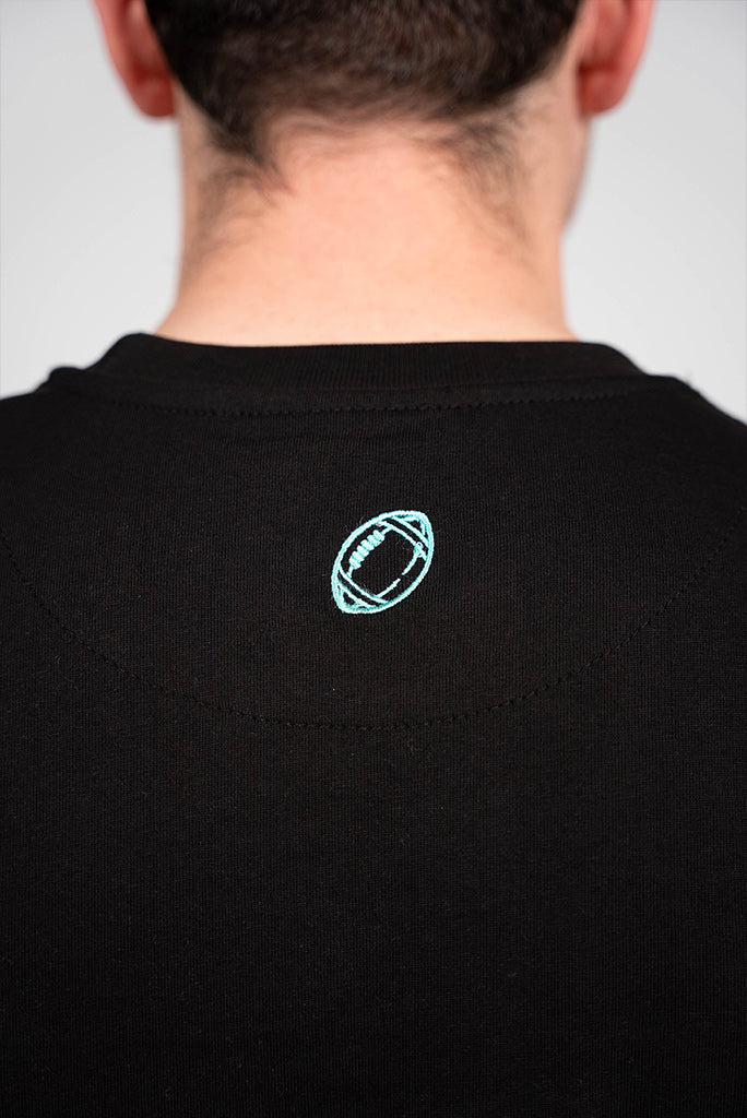 HD-Print T-Shirt Schwarz